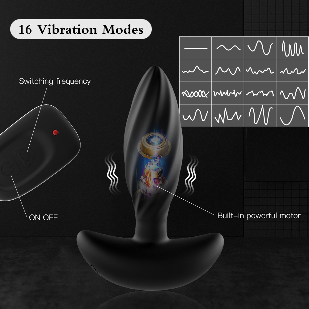 Wireless Remote Control Vibrating Anal Plug