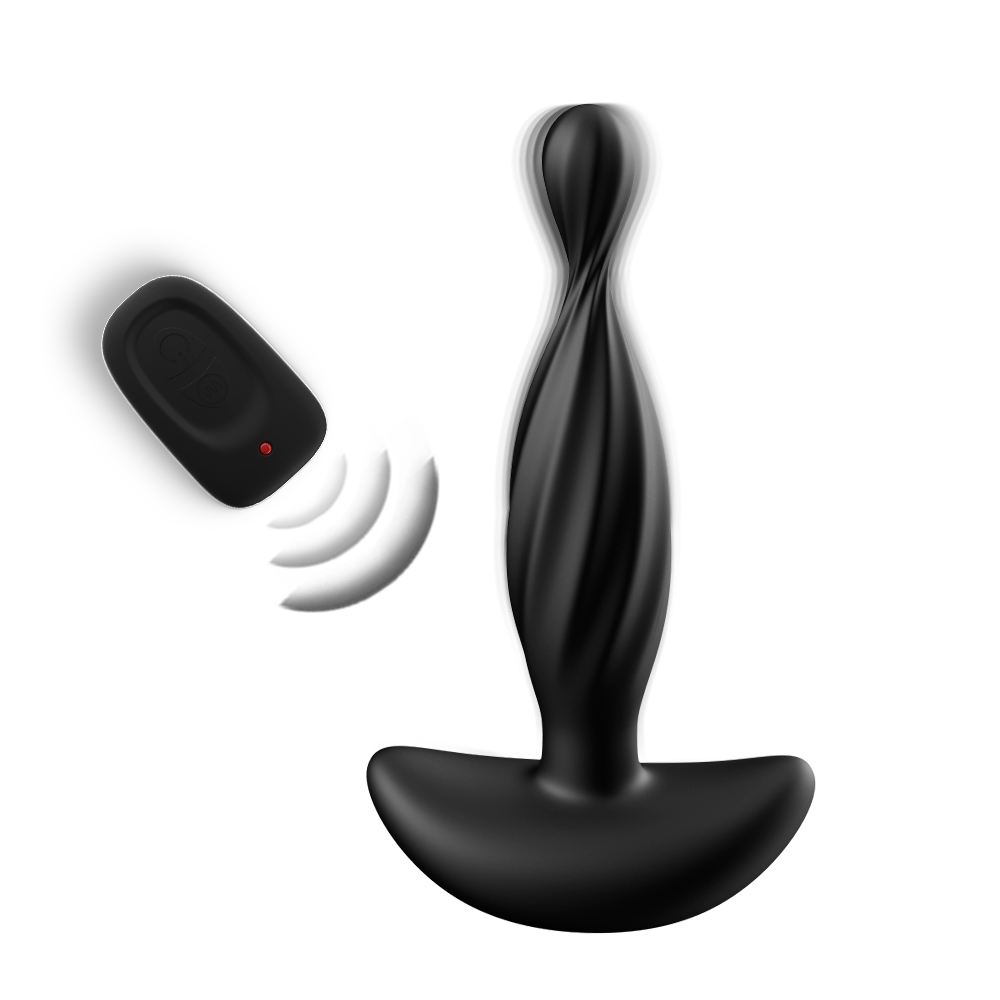 Remote Control Vibrating Anal Plug – Spiral Design
