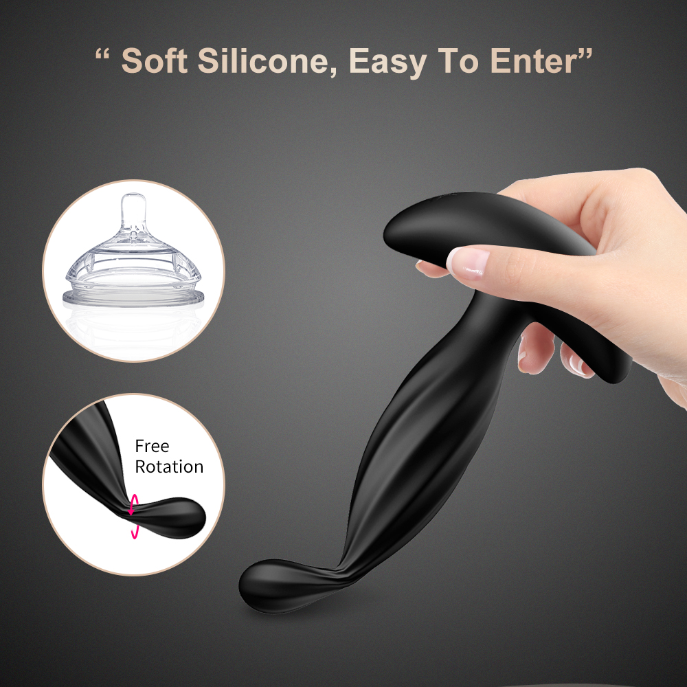 Remote Control Vibrating Anal Plug – Spiral Design