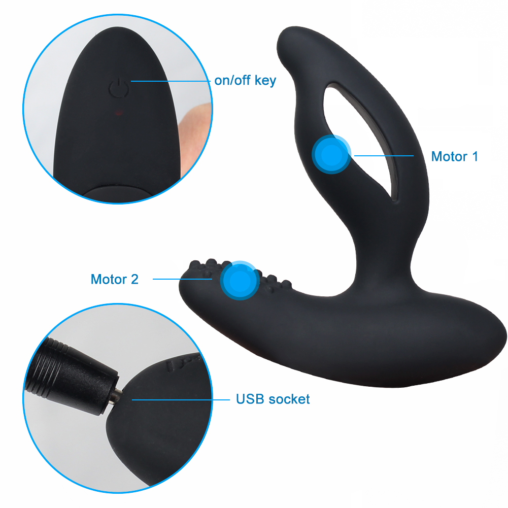 Wireless Prostate Massager with Dual Stimulation