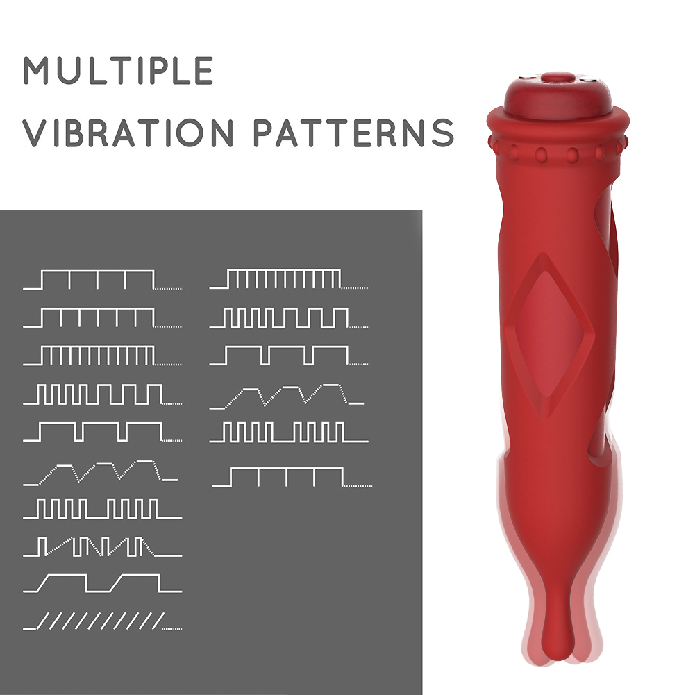 2-in-1 Textured Silicone Bullet Massager