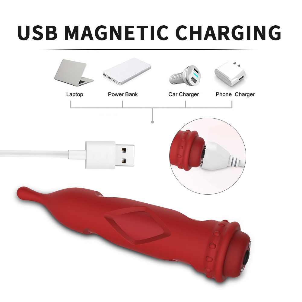 2-in-1 Textured Silicone Bullet Massager