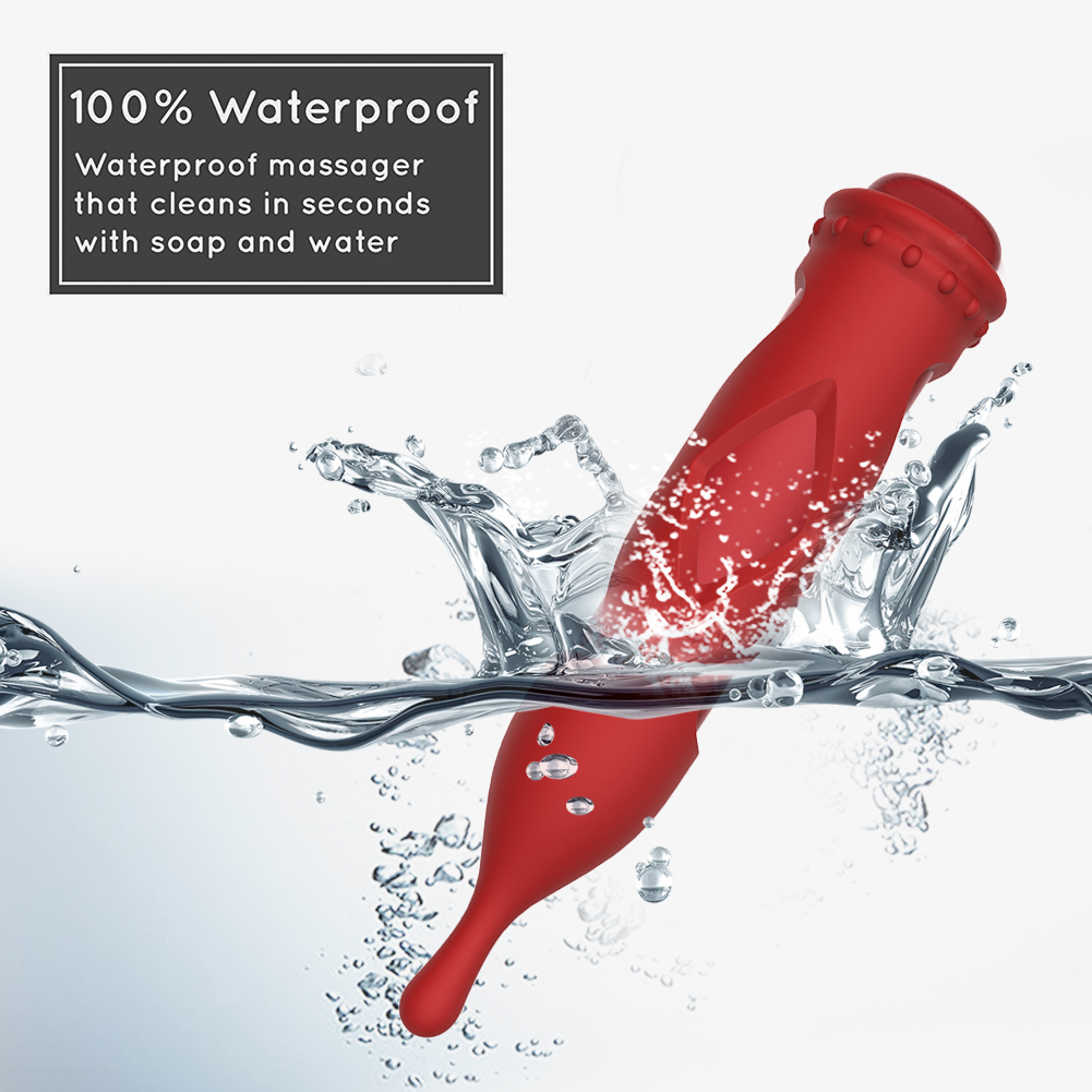 2-in-1 Textured Silicone Bullet Massager