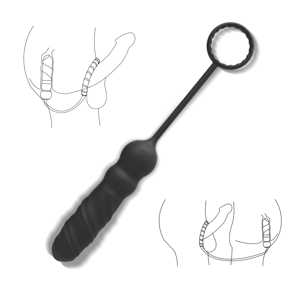 Anal Plug Small Stick With Cock Ring Wireless Remote Control