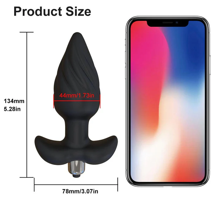 Vibrating Anal Plug Butt Plug Anal Toy Cone Shape Vibrator