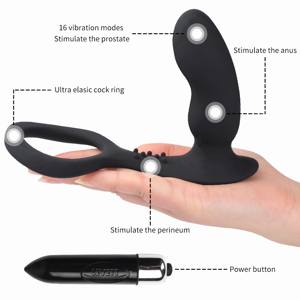 Massage With Cock Ring Butt Plug