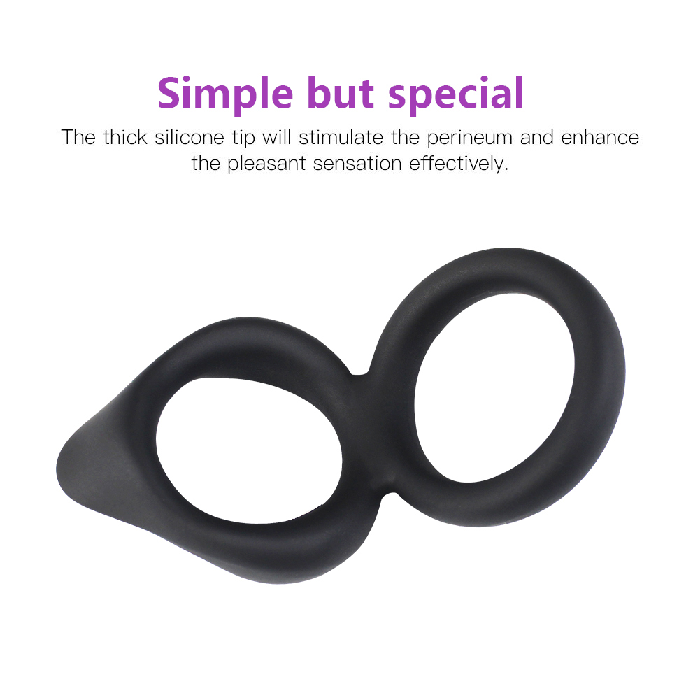 Double Delay Cock Ring Silicone Penis Rings