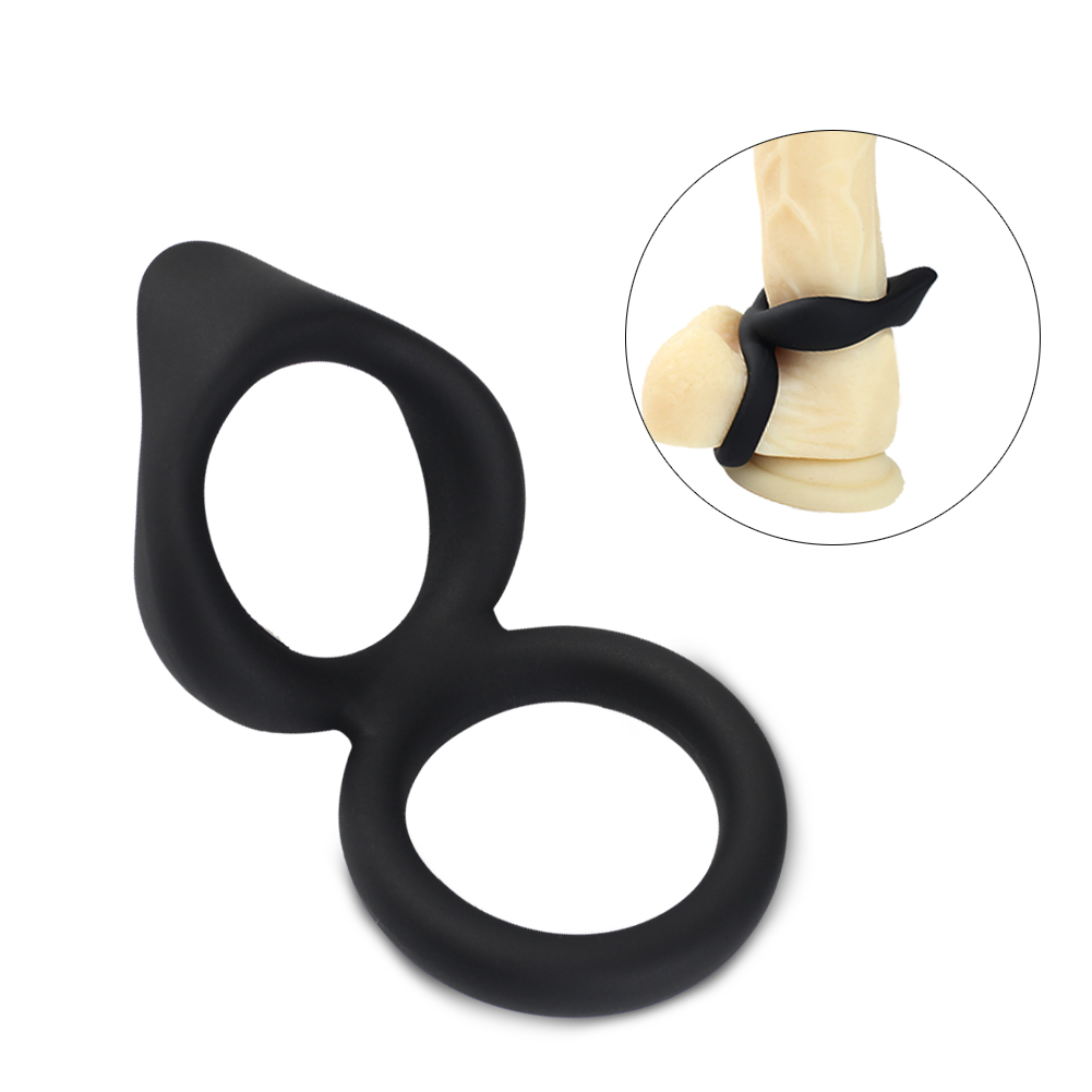 Double Delay Cock Ring Silicone Penis Rings