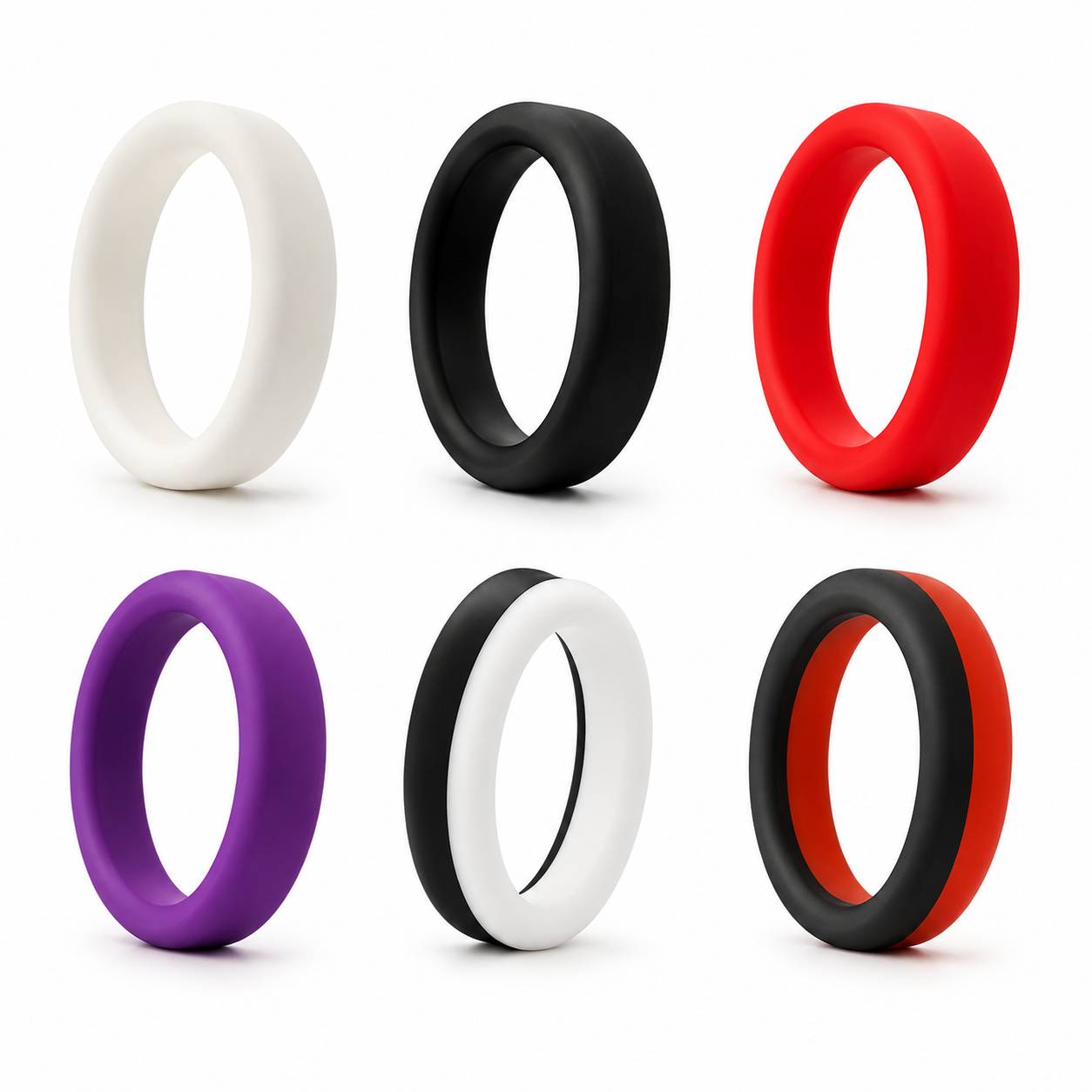 Colorful Silicone Cock Rings Flexible And Soft Penis Rings