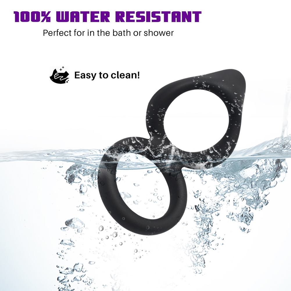 Double Delay Cock Ring Silicone Penis Rings